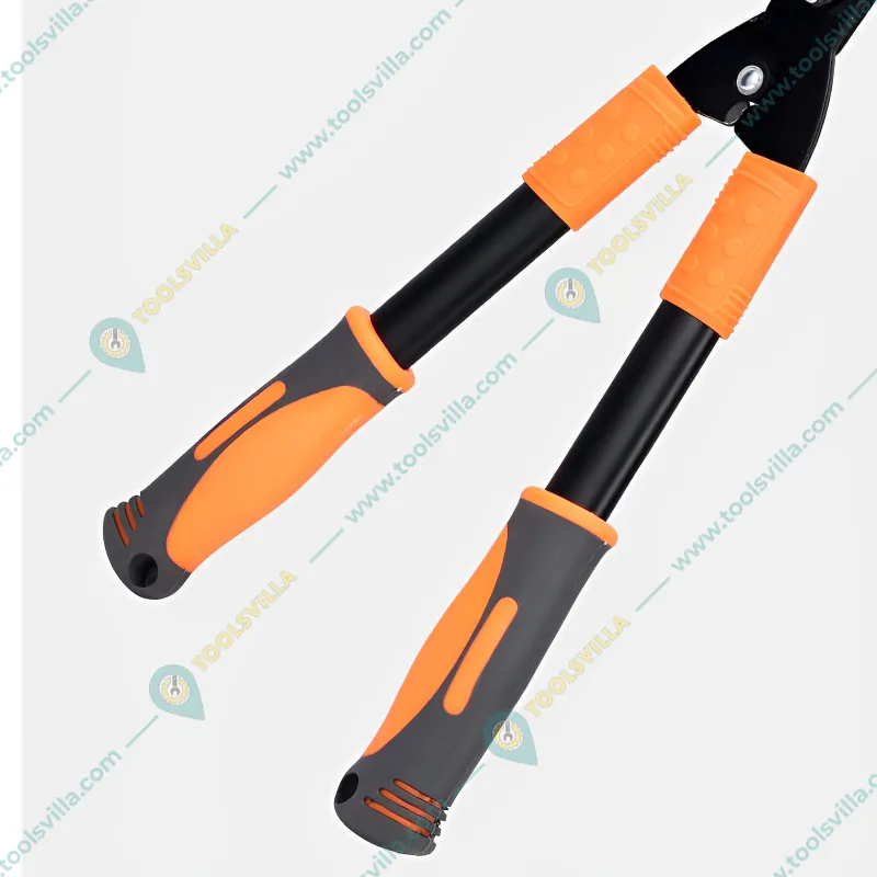 Heavy Duty Manual Garden Hedge shear with Carbon Steel Blade for Trimming Shrubs, Boxwoods, Weeds, Bushes With Rubber Grip Handle