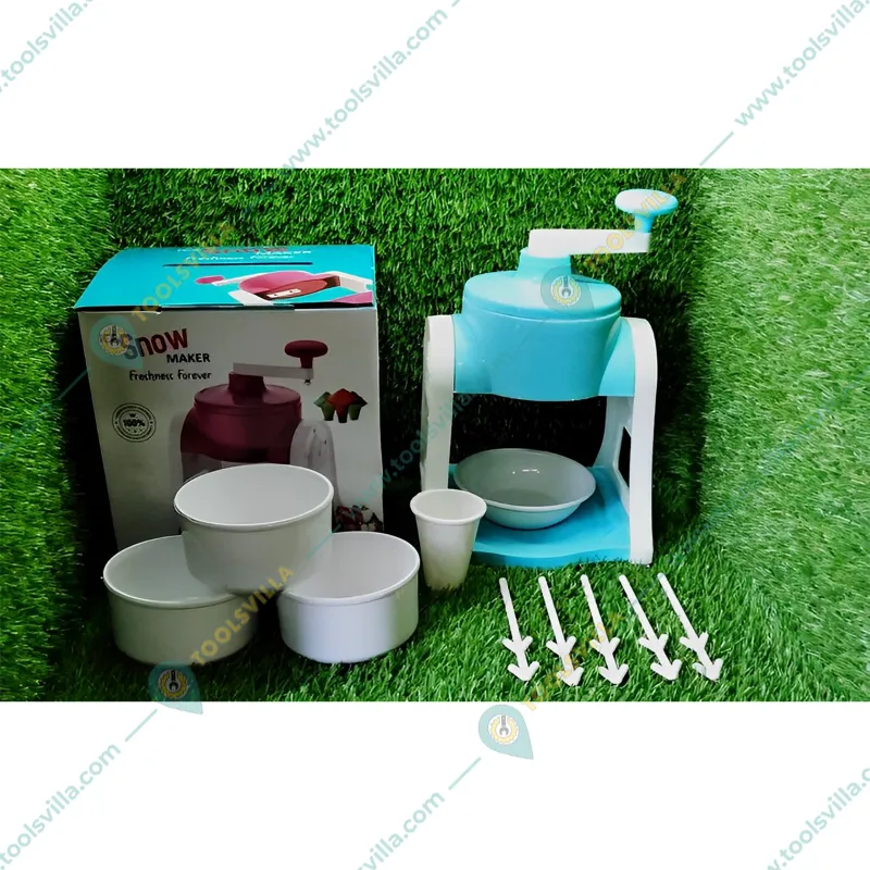 Manual Ice Gola Maker with Slush Maker and Ice Crusher