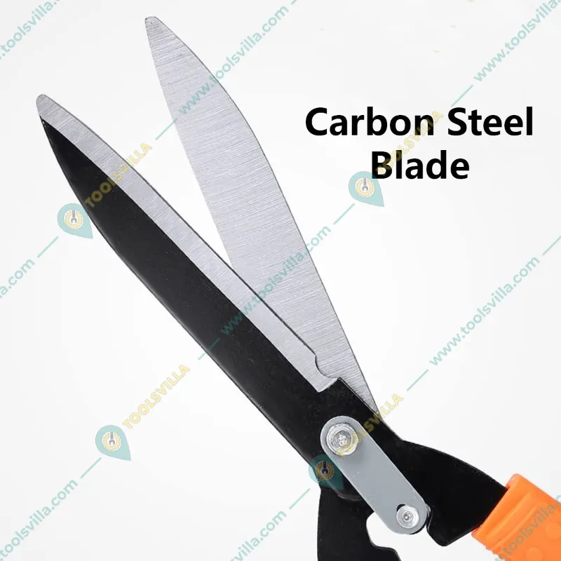 Heavy Duty Manual Garden Hedge shear with Carbon Steel Blade for Trimming Shrubs, Boxwoods, Weeds, Bushes With Rubber Grip Handle