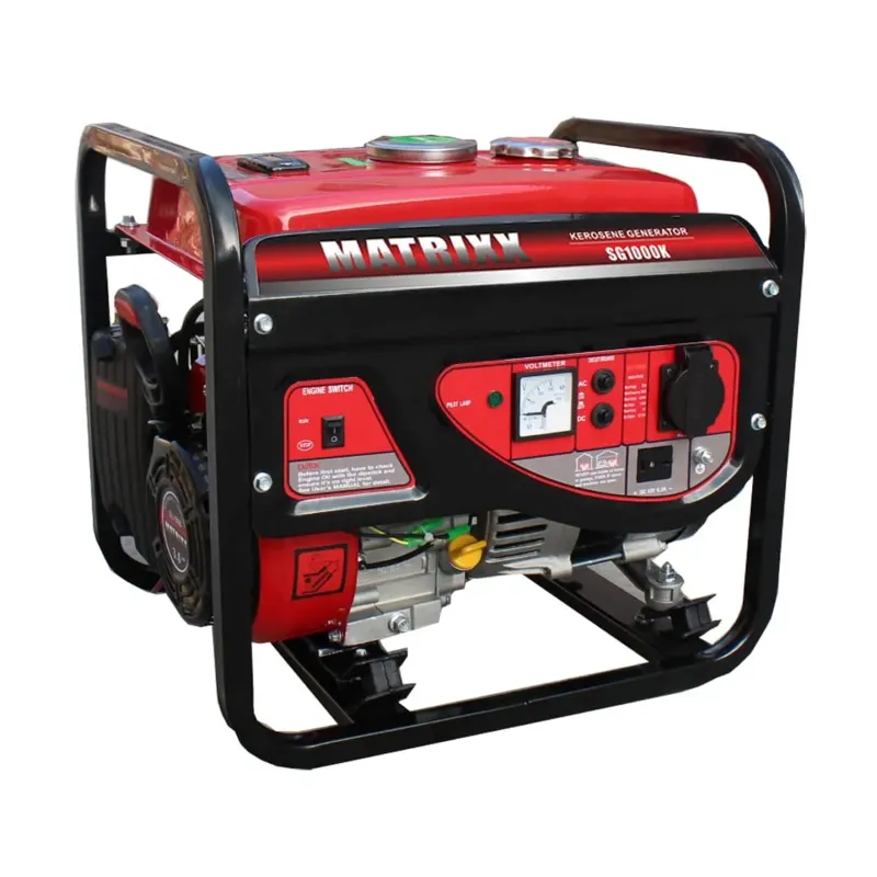 Matrix 1 Kva Single Phase Recoil Start Dual Fuel Petrol & Kerosene Portable Generator 