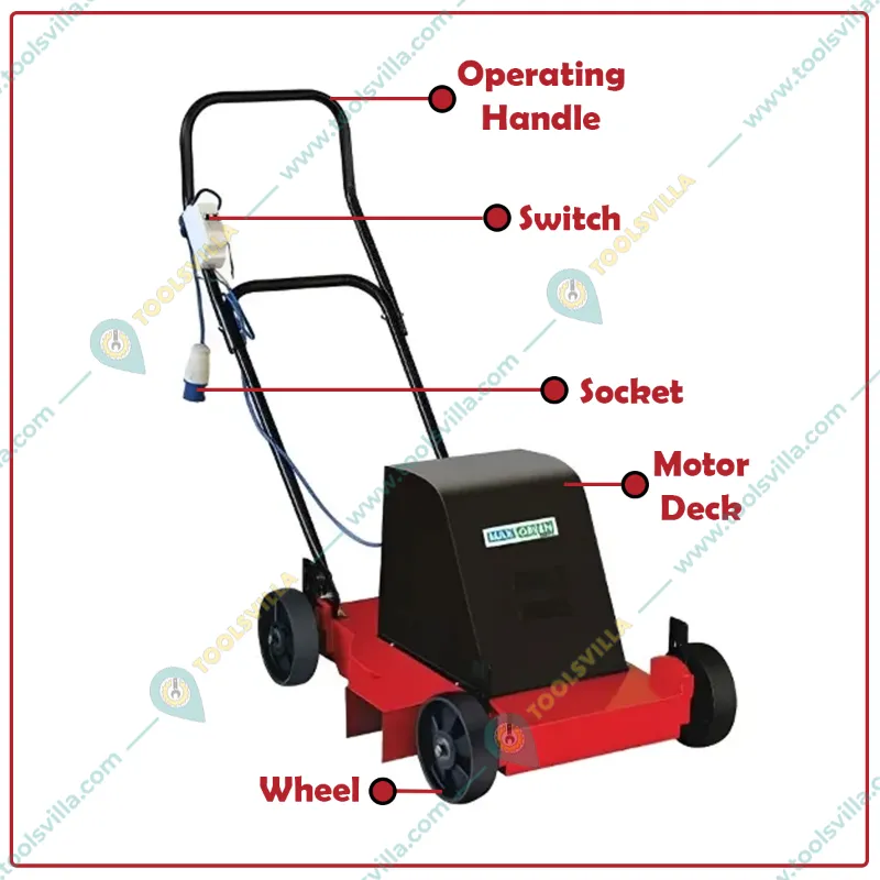 Maxgreen Single Phase 3 HP, 24 inch Side Discharge Electric Lawn Mower with Extra Blade and 30 meter Cable and Socket | MRESD-24