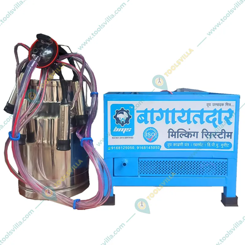 Bagayatdar Mono Gold 25 Liter 0.5 HP Single Bucket Milking Machine, 120LPM