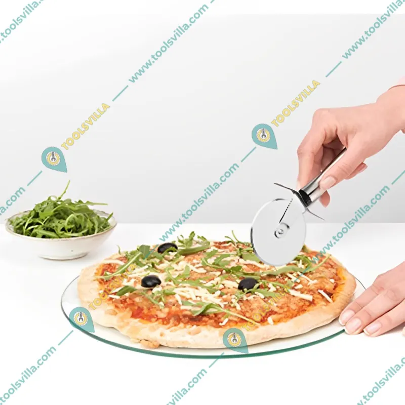 Multi Use SS Blade Pizza Cutter and Pav Bhaji Masher Combo Kitchen Tool Set