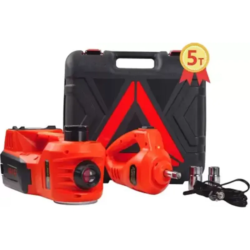 NUTRONICS 5 Ton Hydraulic Car Jack, Electric Wrench For Emergency Tire Change With 6 Month Manufacturing Warranty