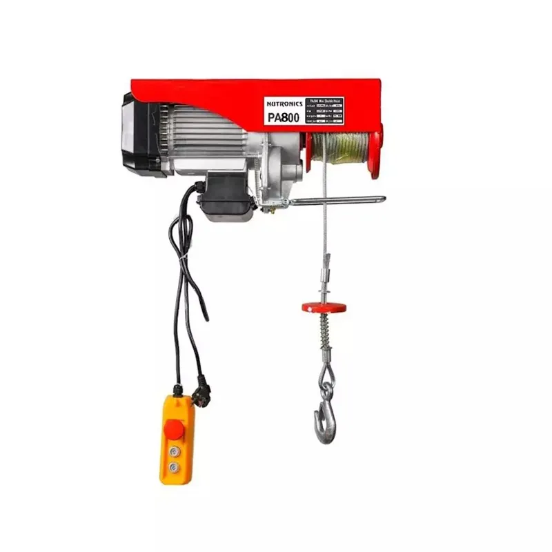 Nutronics PA 800 Mini Electric Hoist, 1350 W Copper Winding Motor With 5.5 mm & 20 m Wire Rope