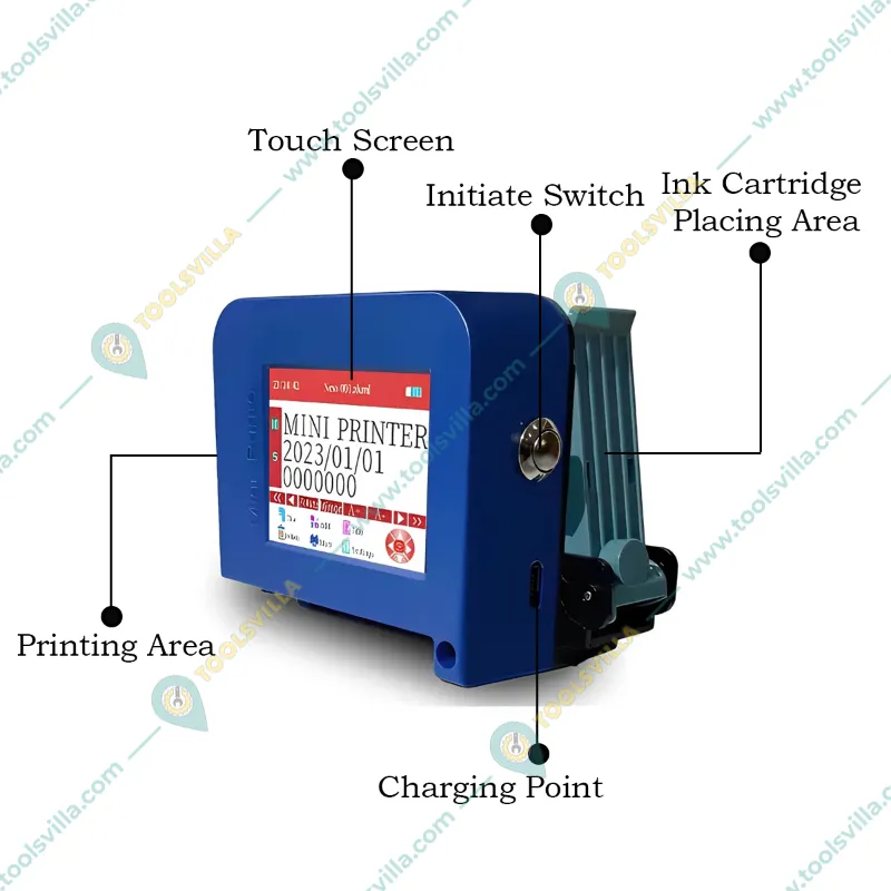  Barcode Printing Machine for Round/Oval Surface (With Cartridge)