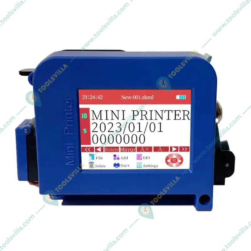  Barcode Printing Machine for Round/Oval Surface (With Cartridge)