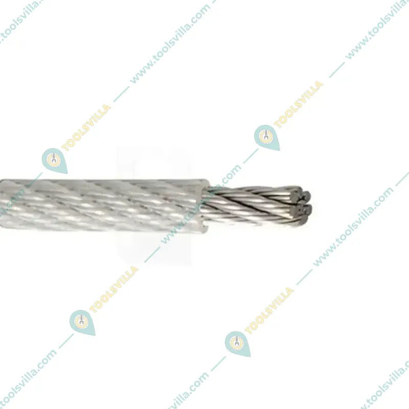 Heavy Duty PVC-Coated Wire Rope(Size-1.5+0.5 mm,Wire Rope Length-50 Meter)
