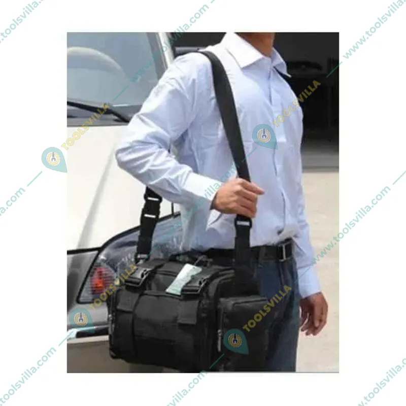 Pahal 18x7x11 inch Large Water Proof Nylon Tool Bag For Electrician And Technician (Black)