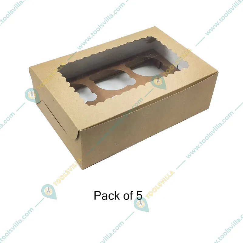 High-Quality Cookies and Brownies Macaron Packaging Box, 25x10x5 cm(Pack-5 Pcs)