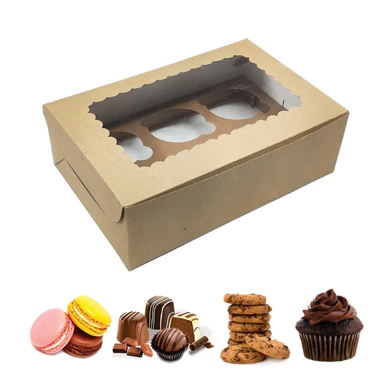 High-Quality Cookies and Brownies Macaron Packaging Box, 25x10x5 cm