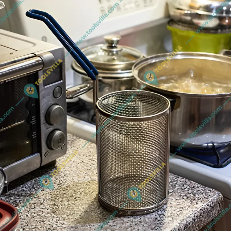 Premium Quality Pasta and Noodles Strainer, SS Body