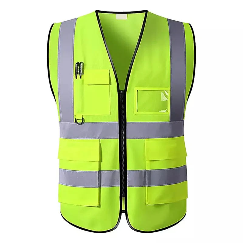 Payuh 130 GSM Jumbo Reflective Safety Vest/Jacket With 2" Reflective Tape, 1 Pen Holder