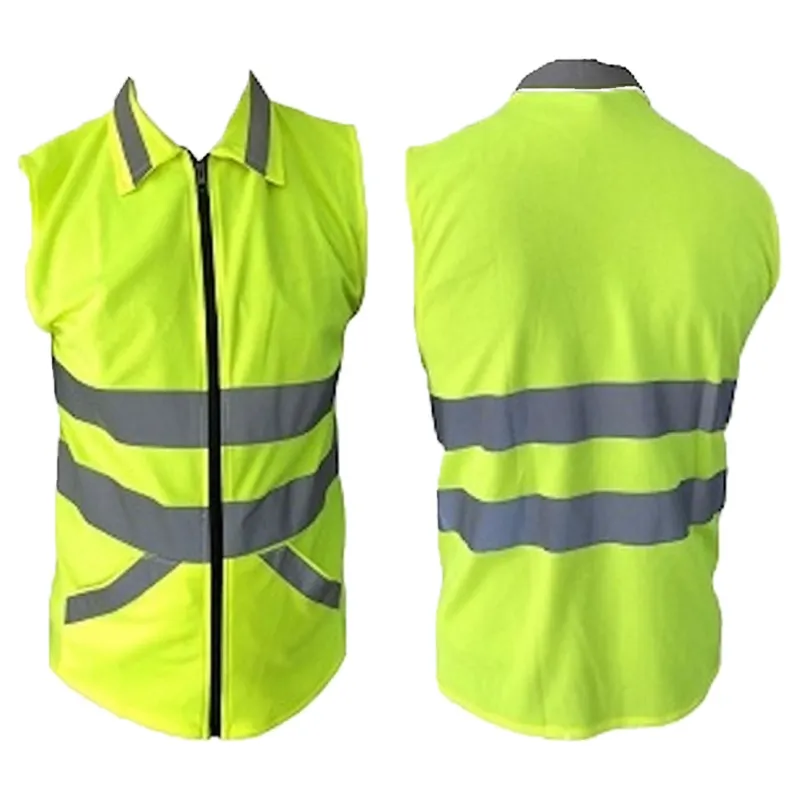 Payuh Classic Reflective Safety Vest/Jacket With 2" Reflective Tape, 180 GSM, With Collar(Pack-1)