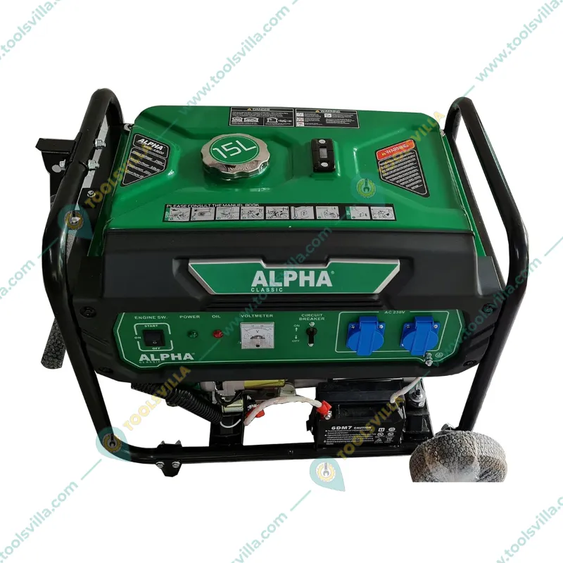 ALPHA 3KVA Single Phase Recoil and Electric Start Portable Petrol Generator