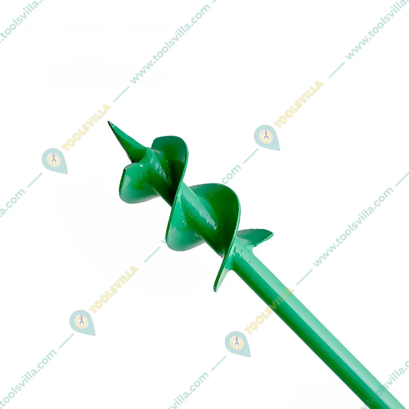 Redbuild Handheld Earth Auger Drill - 3 Inch Diameter Post Hole Digger with Non-Slip T-Handle for Tree Planting