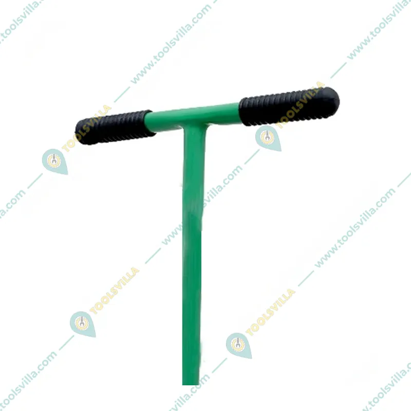 Redbuild Handheld Earth Auger Drill - 3 Inch Diameter Post Hole Digger with Non-Slip T-Handle for Tree Planting
