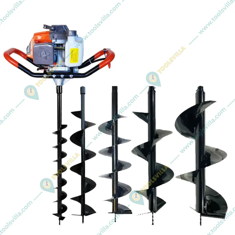 SPEAR  63 cc 2 Stroke Earth Auger / Post Hole Digger Machine With 4, 6, 8, 10 & 12 Inch Bit