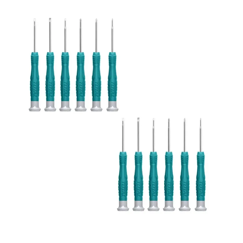 Total 6 pcs Precision Screwdriver Set (THT250PS0601) Pack of  2