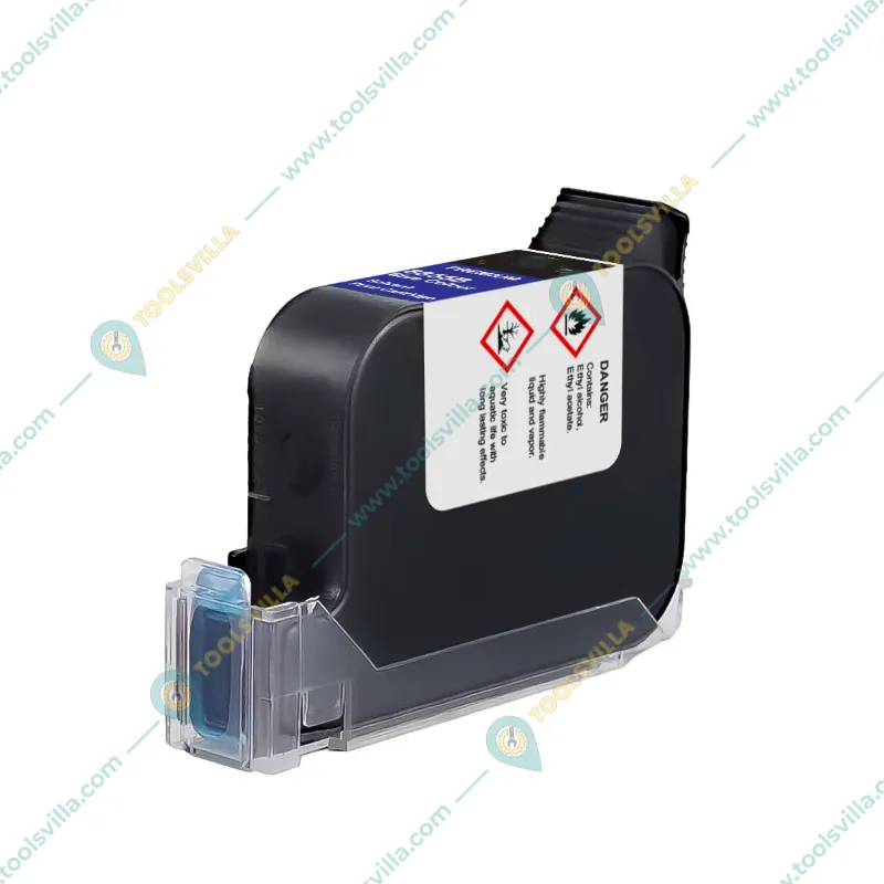 Blue Premium Solvent Ink Cartridge for 12.7 mm Thermal Inkjet Printer