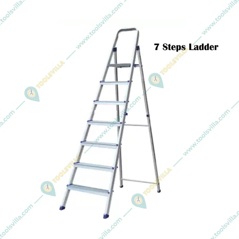 Premium Quality Aluminium 7 Step Foldable Ladder for Home Use