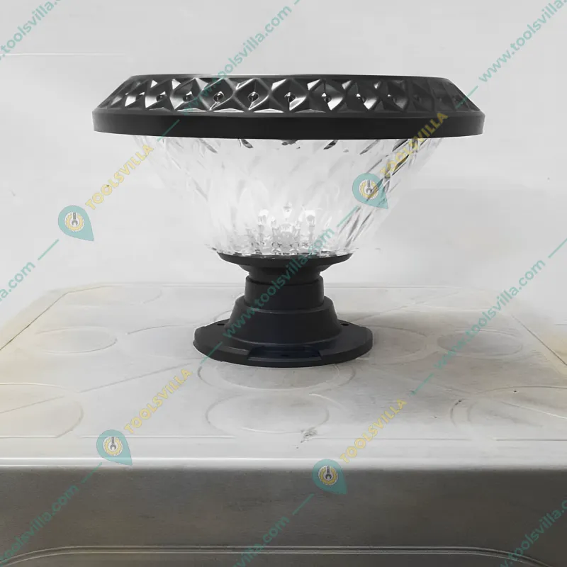  RGB 10w Solar lamp for Gardening outdoor waterproof pillar wall Lamp (Pack-1 Pc)