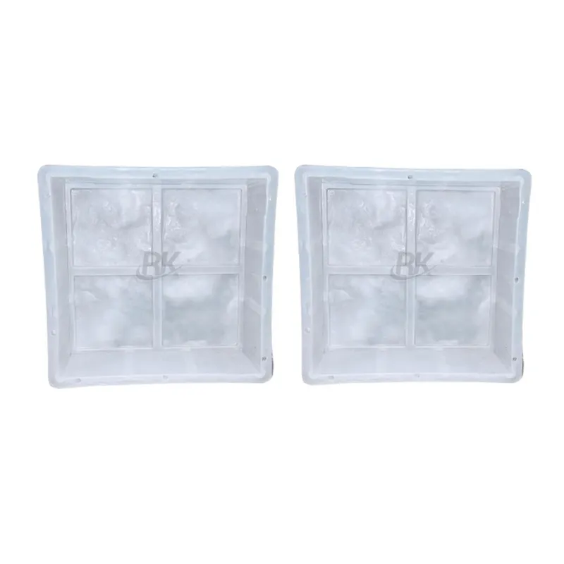 RK Plastic Coval (4 dabbi) Paver Mould 22 x 22 x 8 Centimeters (Pack of 2)