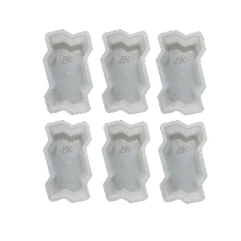 RK Zigzag Shape 80 mm Plastic Paver Block Mould (Pack Of 6)
