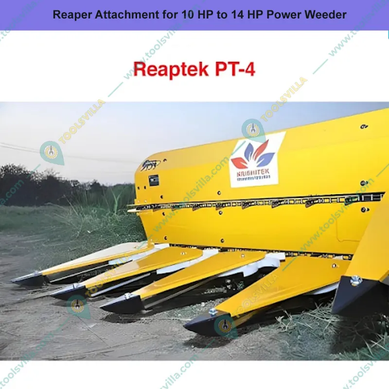  Krishitek PT-4 Reaper Attachment for 10 HP to 14 HP Power Weeder With 1 Year Warranty
