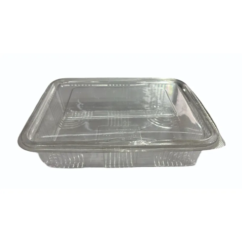 25pcs 300ml Rectangular Transparent Container With Lid 