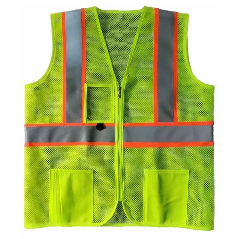 Reflective Safety Jacket Pack of 25 With 3" Reflective Tape, 120 GSM, 1 ID Pocket