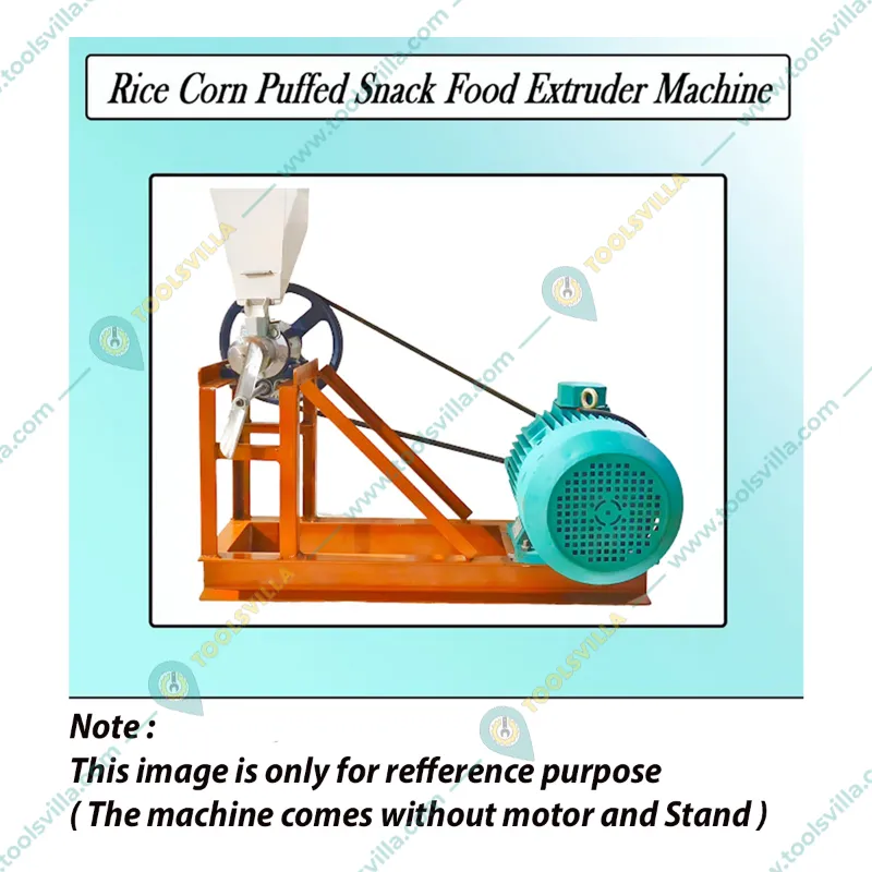 Rice Corn Puffed Snack Food Extruder Machine with Barrel Screw and 10 Type Shape Mold, Without Motor and Stand