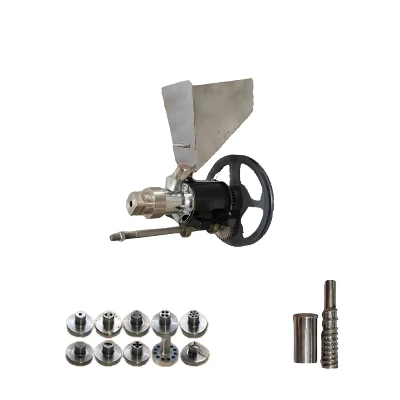 Rice Corn Puffed Snack Food Extruder Machine with Barrel Screw and 10 Type Shape Mold, Without Motor and Stand