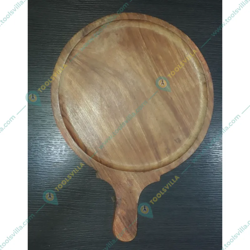 Round Shape 12 inch Wooden Pizza Serving Bat