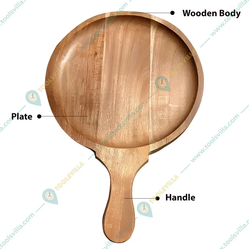 Round Shape 12 inch Wooden Pizza Serving Bat