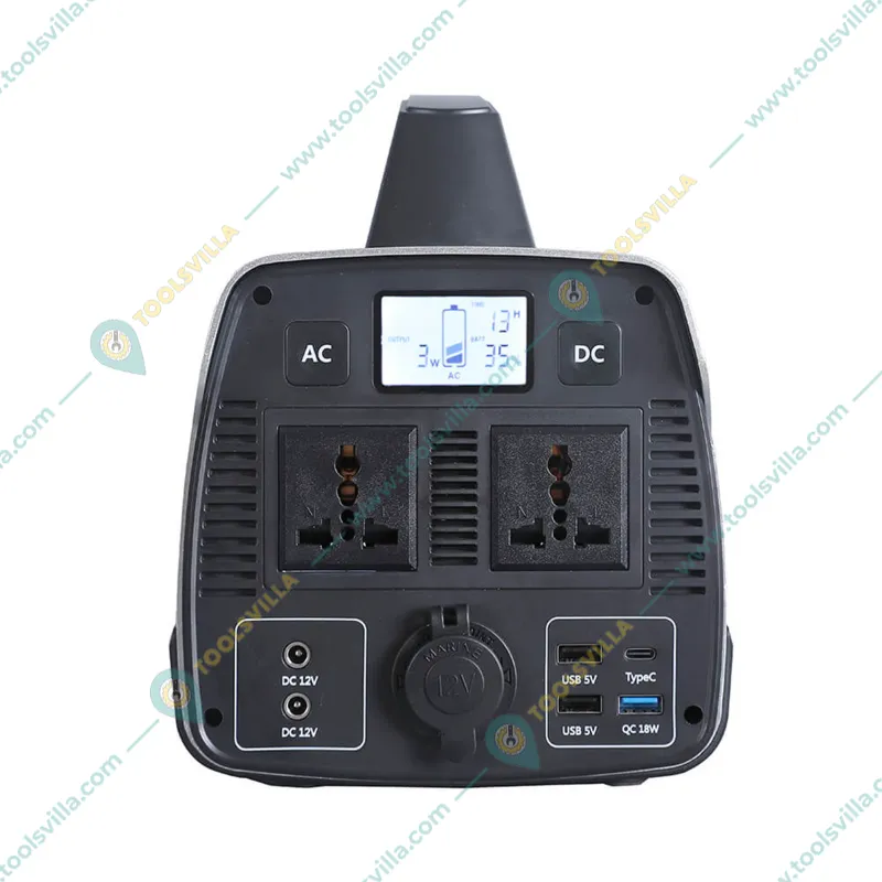 SARRVAD 500W, 140000mAh, 16.8V Portable Solar Power Generator (2 DC