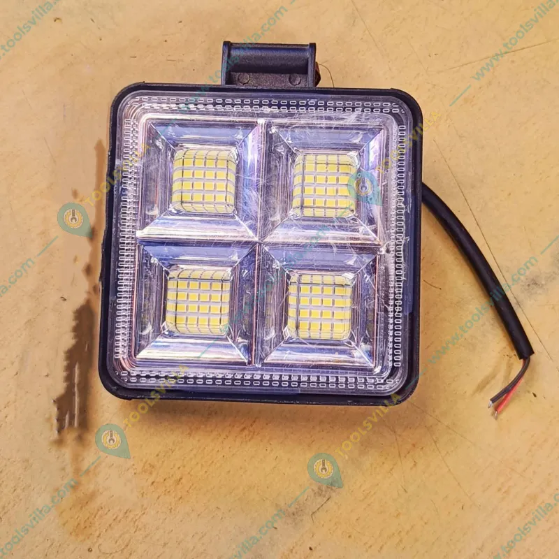 Gramstrong Pack of 2 Square 48 White LED 12V Mercury Fog Light for Car, Truck, Jeep, Motorcycle 