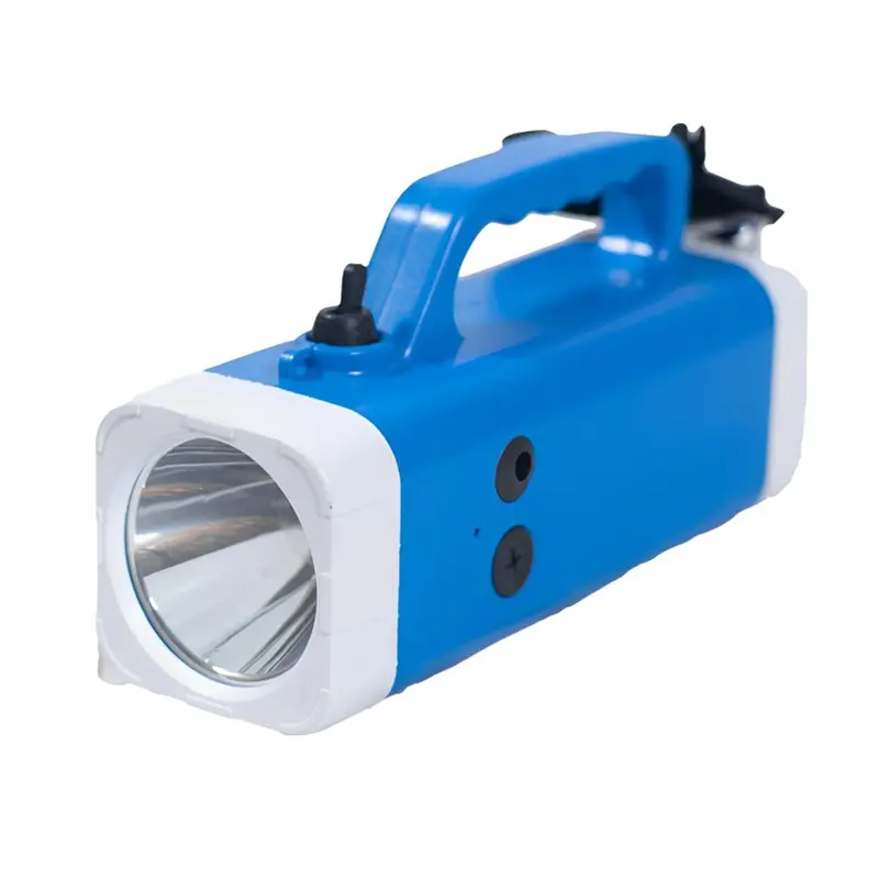 Solar Universe India Rechargeable LED Torch with an Inbuilt 24 wh SMF Battery and a Robust Holder 
