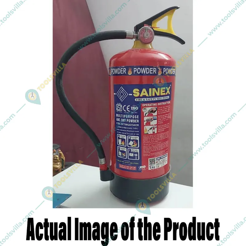 Sainex Dry Powder Stored Pressure Fire Extinguisher, Capacity 6 kg (BC/ABC)
