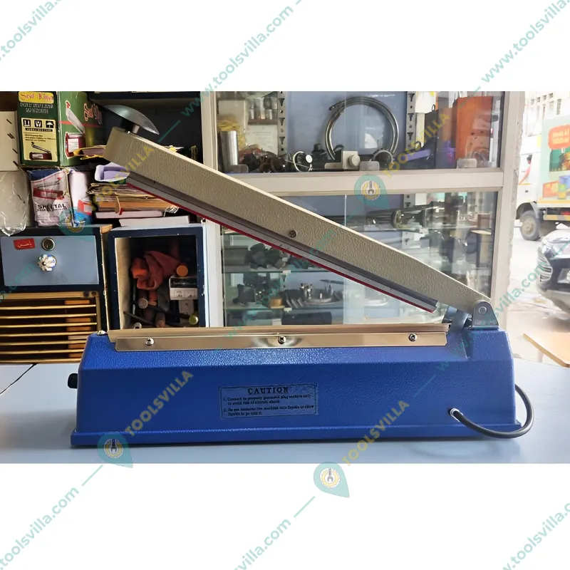 8 inch Hand Operated Impulse Sealing Machine, 300 Watt