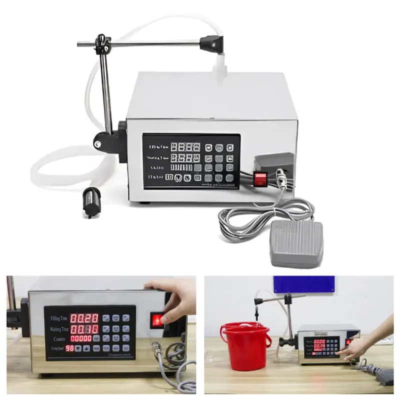 10 ml to 2000 ml Single Head Digital Liquid Filler for Juice, Cocktails, Milk, Tea, Water