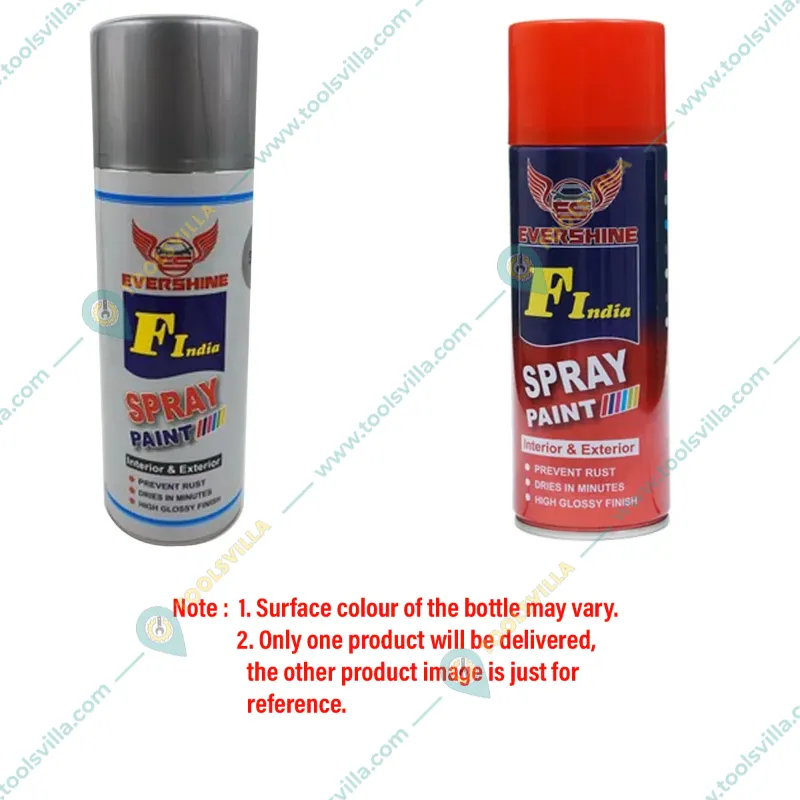 Evershine 500 ml Silver Spray Paint Uses On Metal Plastic And Wood