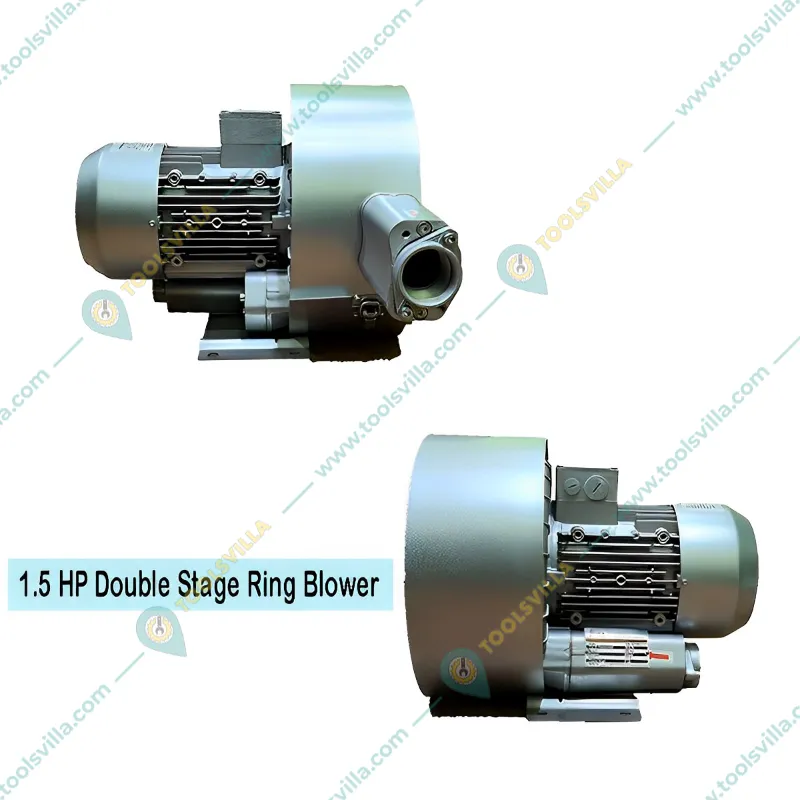 Yash YEBL-DS-110, 1.5 HP Double Stage Ring Blower for Agitate & Aerate Water in Fish Tank/Aquaculture Tank/Plating Tank 