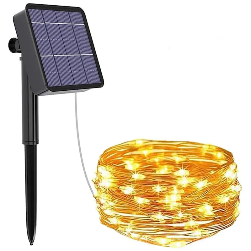 GIGAWATTS Solar String Light 300 LEDs 32m Copper Wire Indoor Outdoor Decorative Lighting for Home, Garden, Balcony, Party 