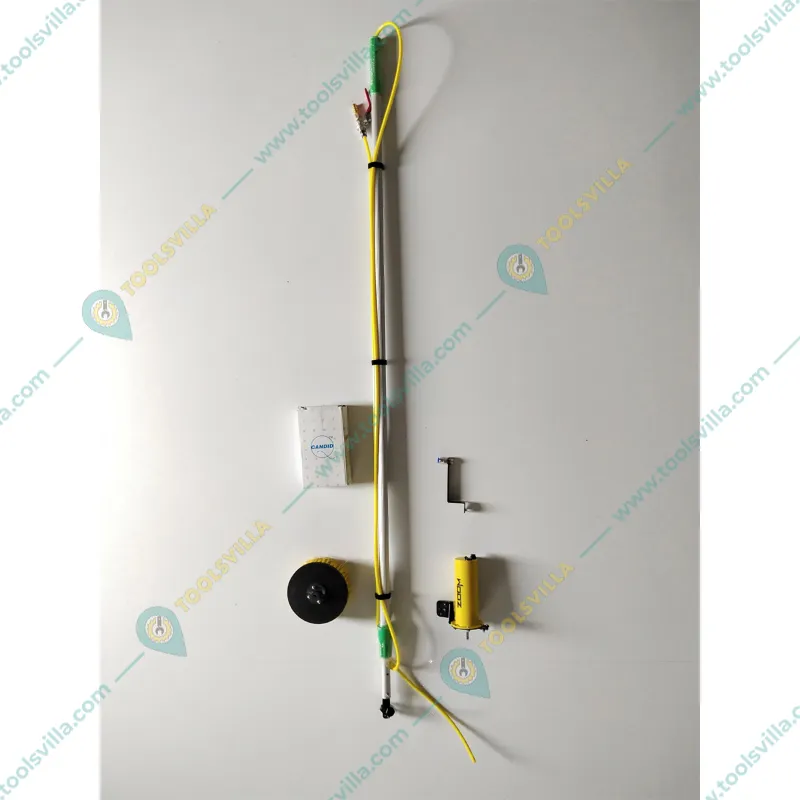 Solar Panel Cleaning Combo of Inbuilt Battery Wet & Dry Disc + UV Bristle Manual Brush With 6 Meter Pole by Zoom Solar