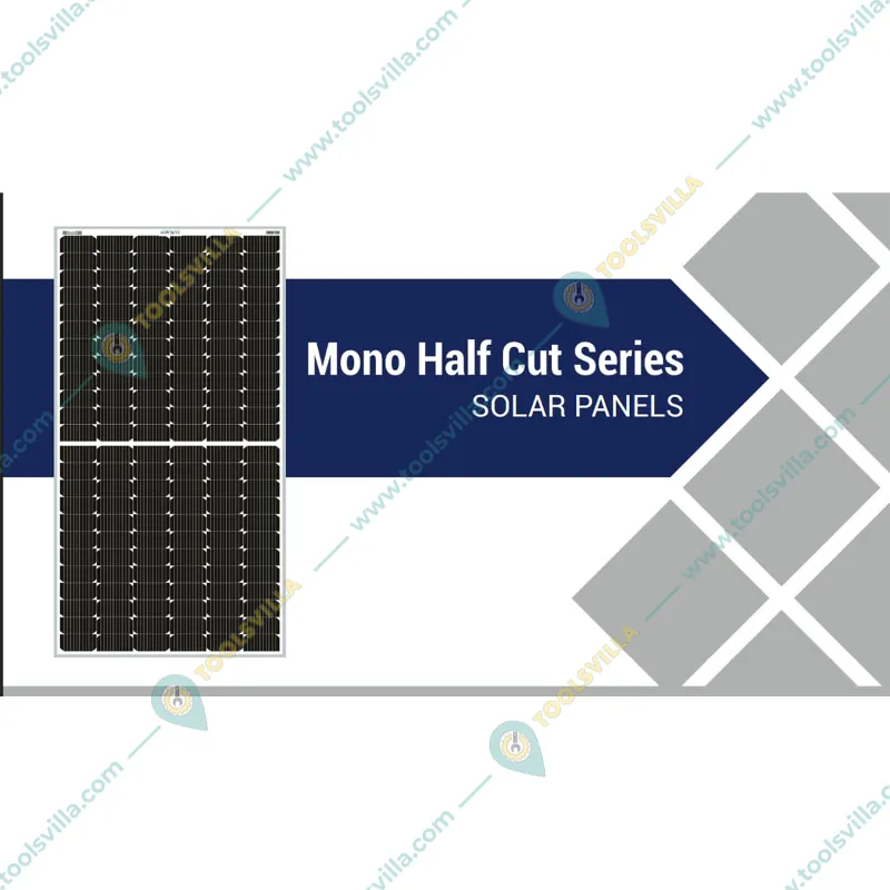 SERVOTECH 550W 24V Half-Cut Mono Non-DCR Solar Panel Green Energy for Home, Office and Lawn 25-Year Performance Warranty