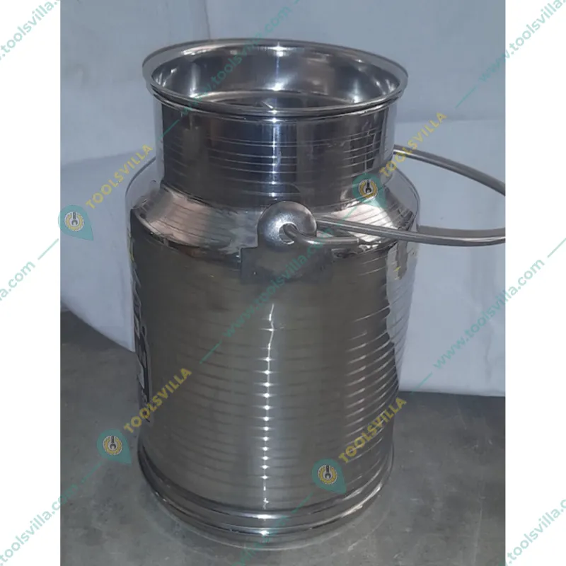 High-Quality Stainless Steel Milk Containers(Capacity-5 Litre)