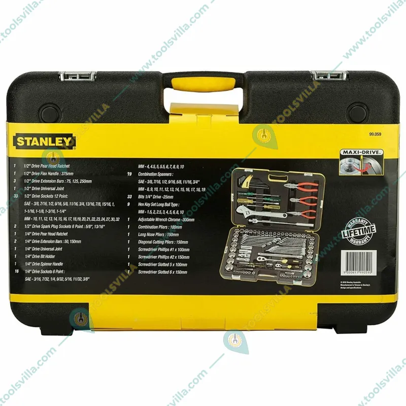 Stanley 132 Pcs Metric & A/F Tool Kit (99-059)