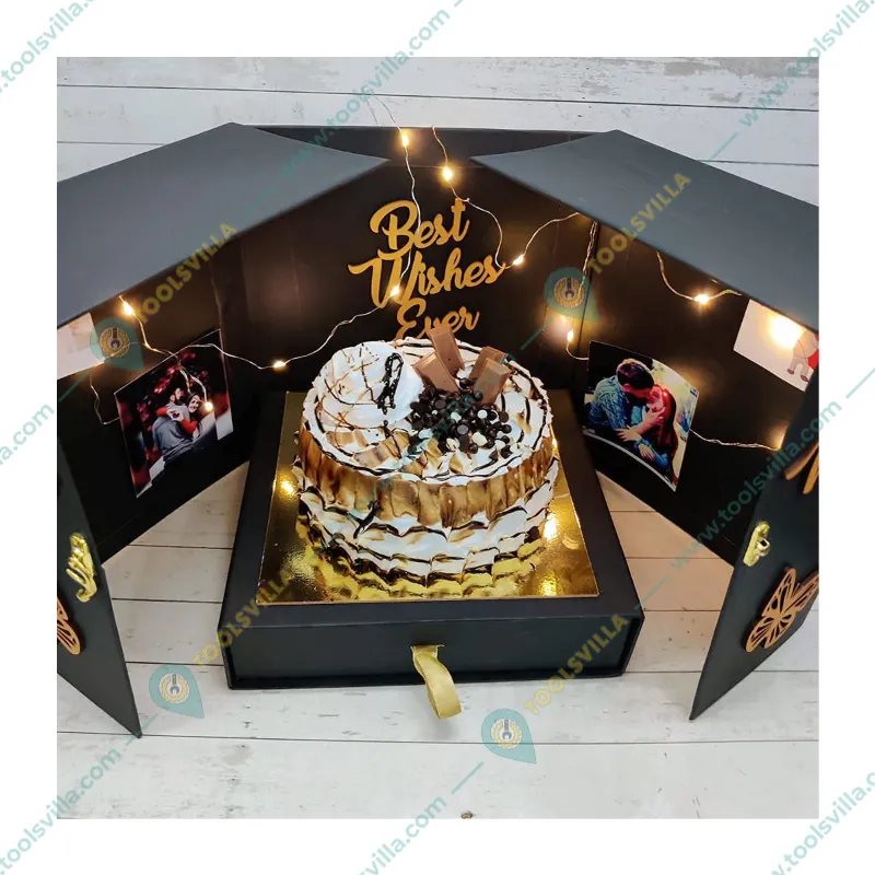Surprise Cake Box For 1 Kg Cake With One Drawer