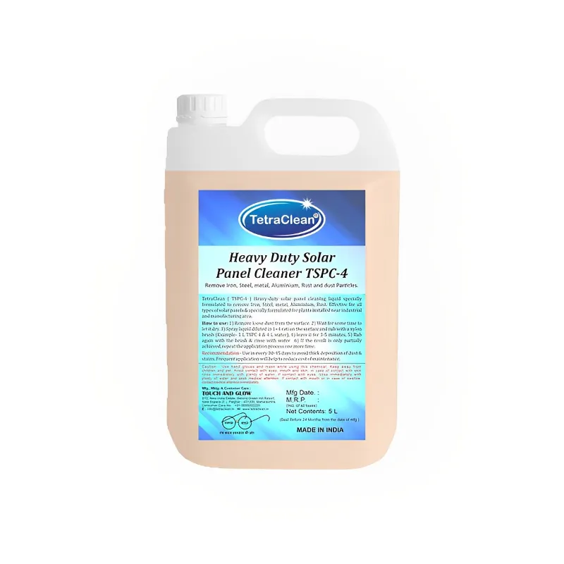 TetraClean 5 Liter Beige Liquid Solar Panel Cleaner to Remove Iron, Rust & Dust Particles etc. (TSPC-4)